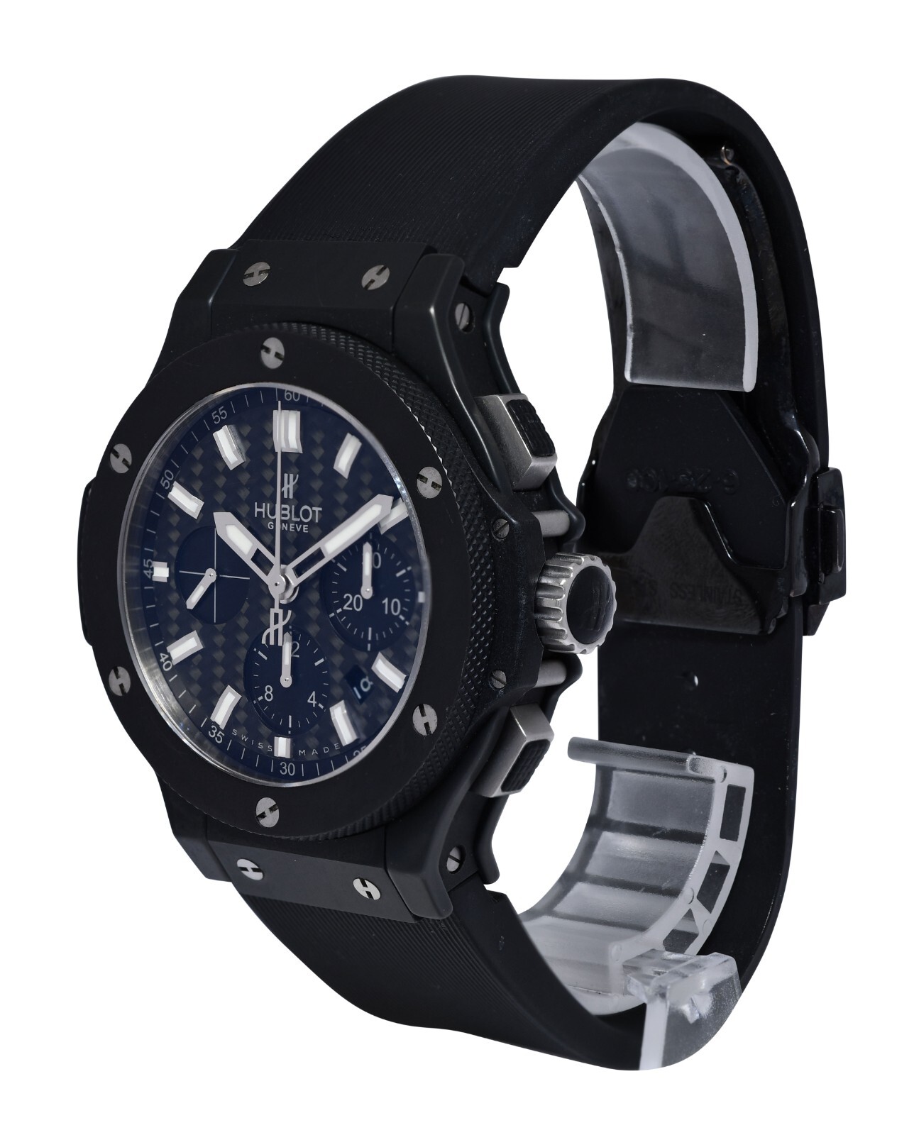 Hublot Big Bang Black Magic Chronograph Carbon Fiber 44mm Watch 301.CI.1770.RX