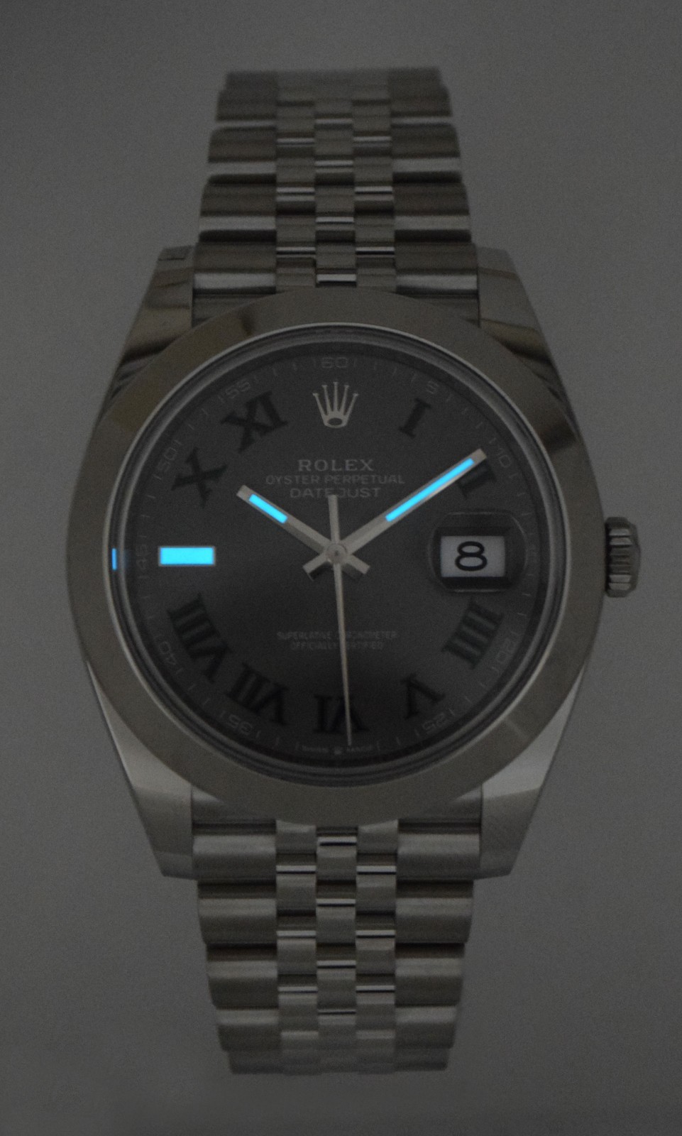 NEW Rolex Datejust 41 Steel Wimbledon Dial Mens Jubilee Watch B/P '25 126300