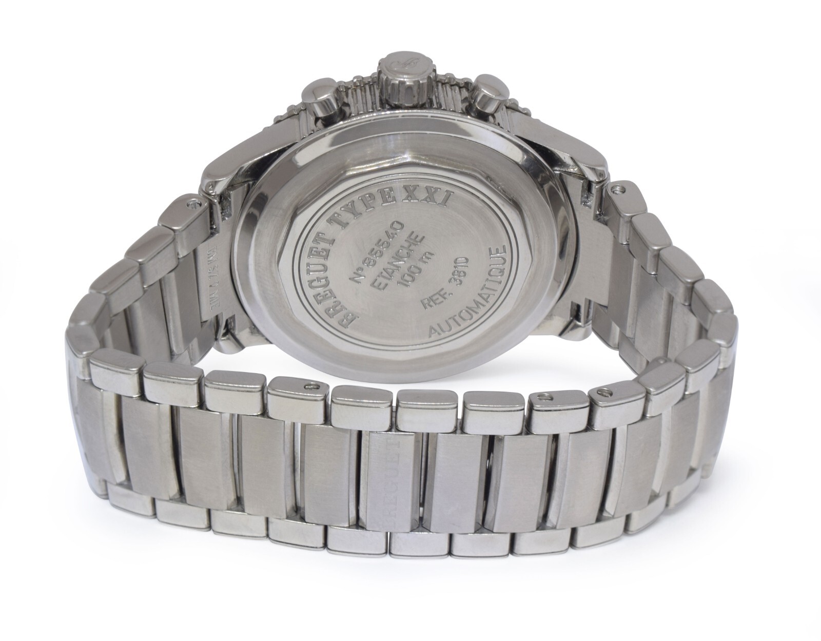 Breguet Type XXI Transatlantique Flyback Chronograph Steel Mens 43mm Watch 3810