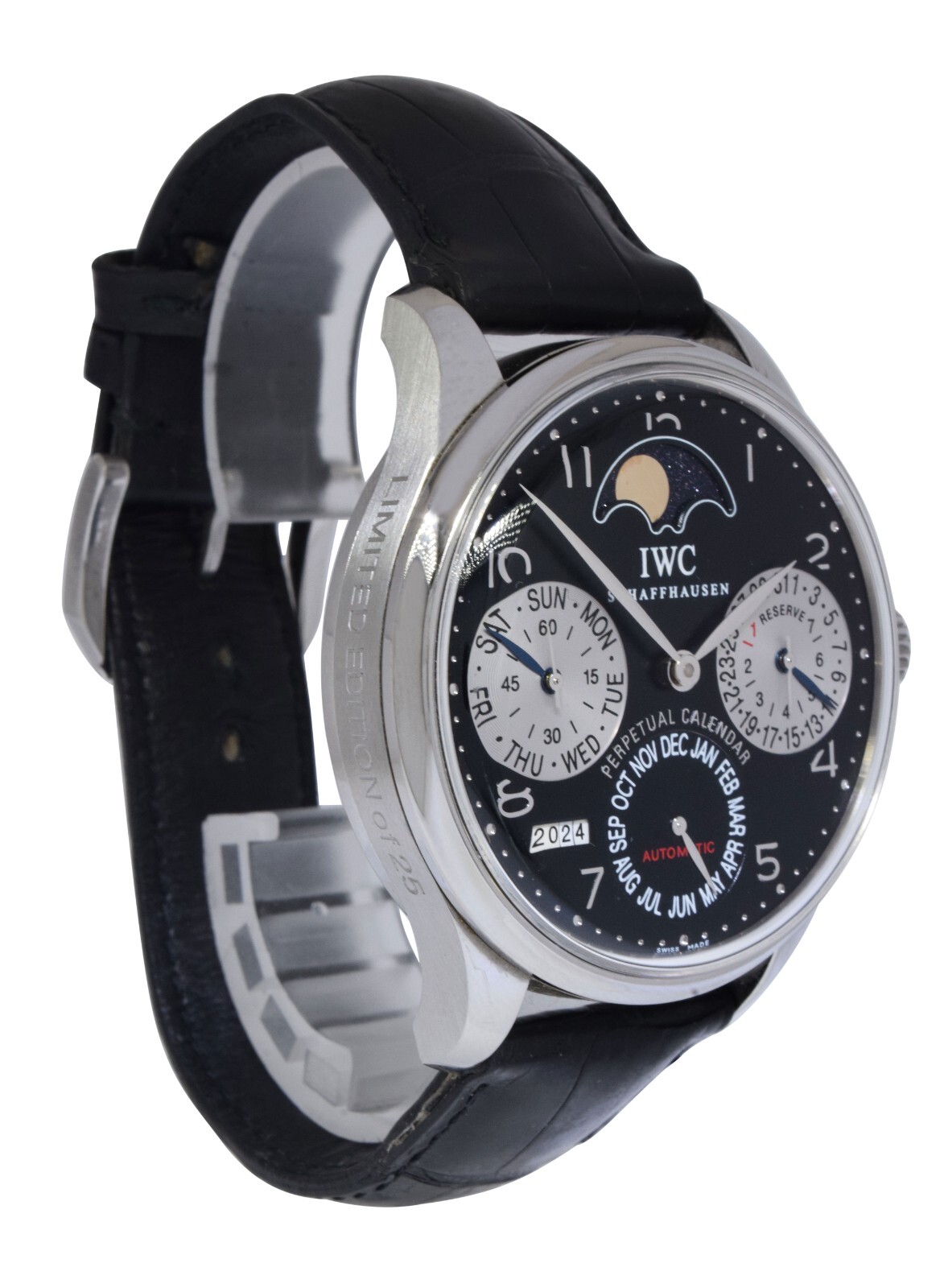 IWC Portugieser Perpetual Calendar Moon Steel Limited 25 Pieces Watch IW502113 IWC Portugieser Perpetual Calendar Moon Steel Limited 25 Pieces Watch IW502113
