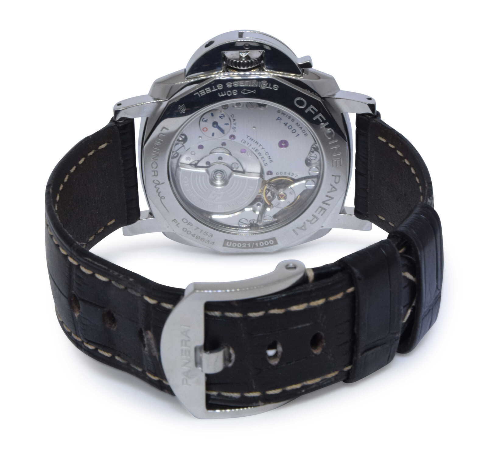 Panerai Luminor Due PAM 943 Steel Anthracite Grey Dial 45mm Watch +Box PAM00943