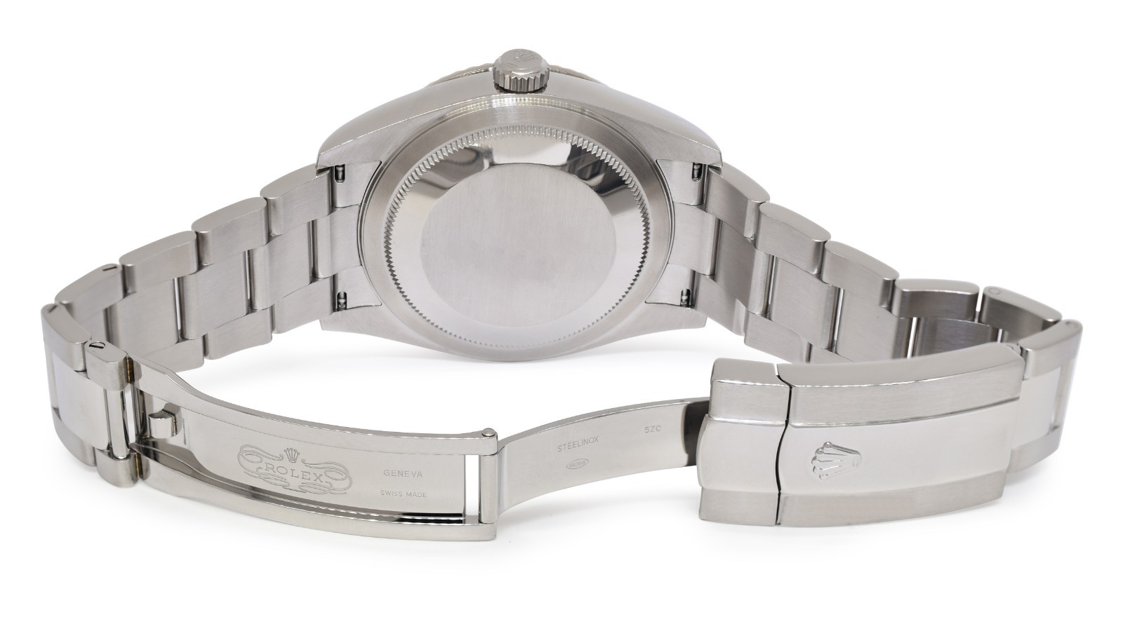 Rolex Sky-Dweller Steel & 18k Gold Bezel White Dial 42mm Watch B/P '22 326934