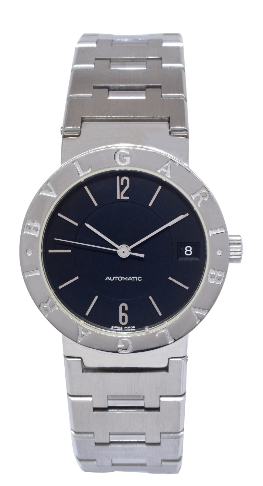 Bvlgari Bvlgari Stainless Steel Black Dial 33mm Watch BB 33 SS AUTO