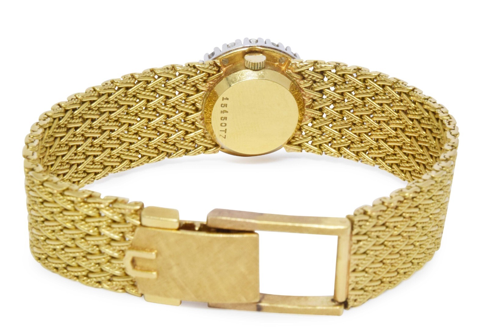 Universal Geneve Vintage 18k Yellow Gold Diamond Ladies 20mm Manual Dress Watch