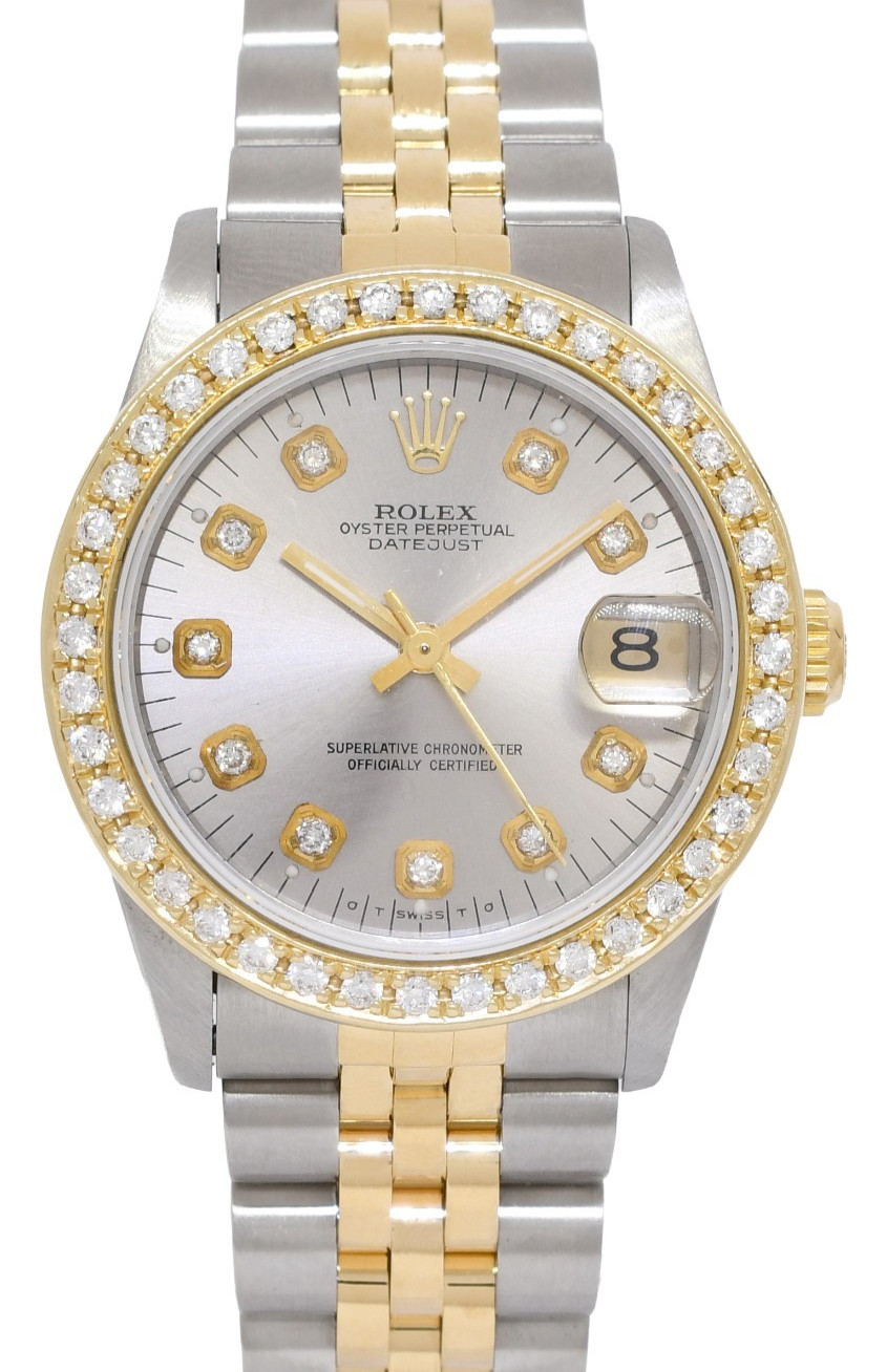 Rolex Datejust 18k Yellow Gold/Steel Diamond Dial/Bezel 31mm Watch S 68273 Rolex Datejust 18k Yellow Gold/Steel Diamond Dial/Bezel 31mm Watch S 68273
