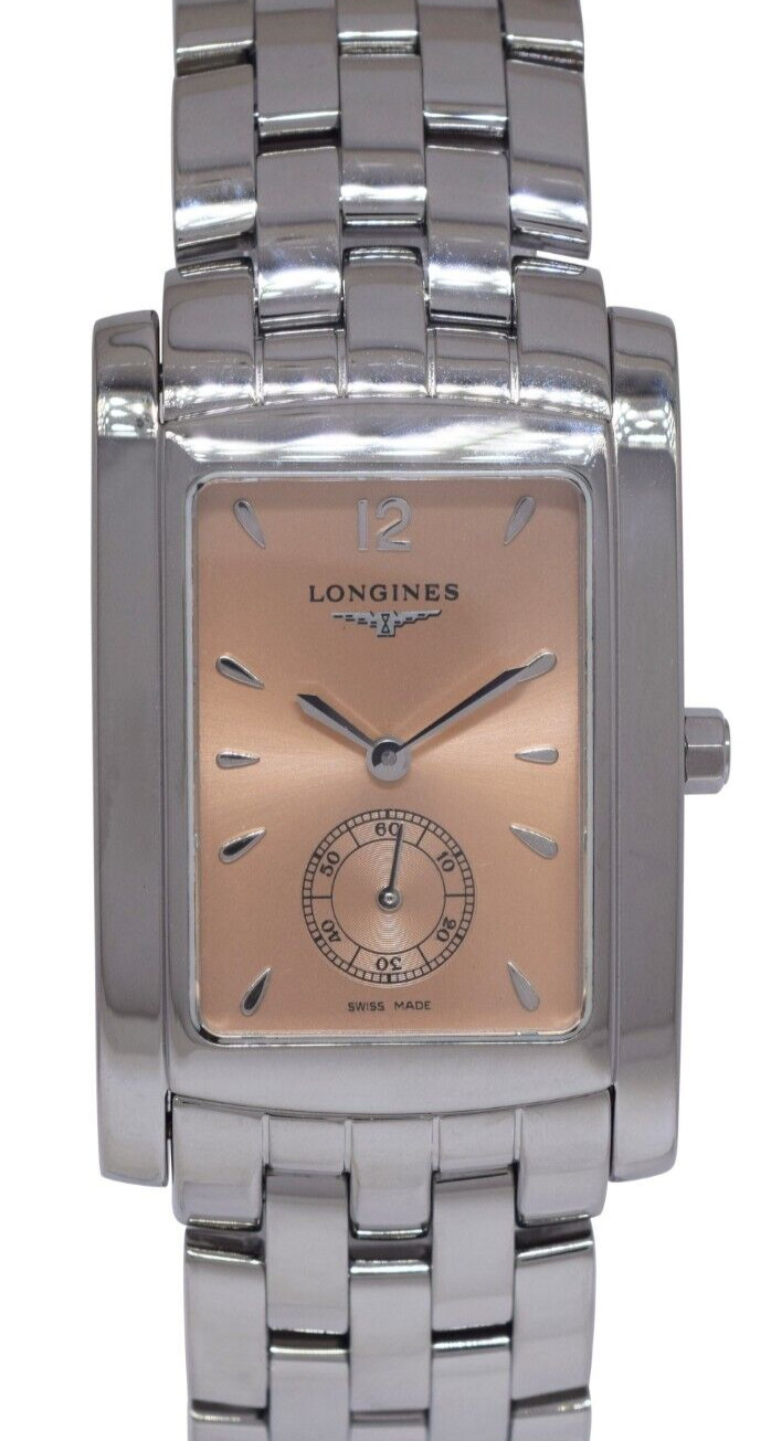 Longines Dolce Vita Stainless Steel Salmon Dial Quartz Watch Watch +Box L5 655 4 Longines Dolce Vita Stainless Steel Salmon Dial Quartz Watch Watch +Box L5 655 4
