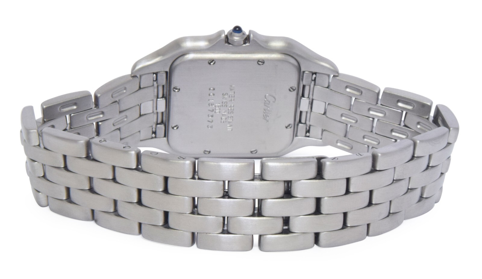 Cartier Panthere Jumbo Stainless Steel Silver Roman Dial Quartz Watch 1300 Cartier Panthere Jumbo Stainless Steel Silver Roman Dial Quartz Watch 1300