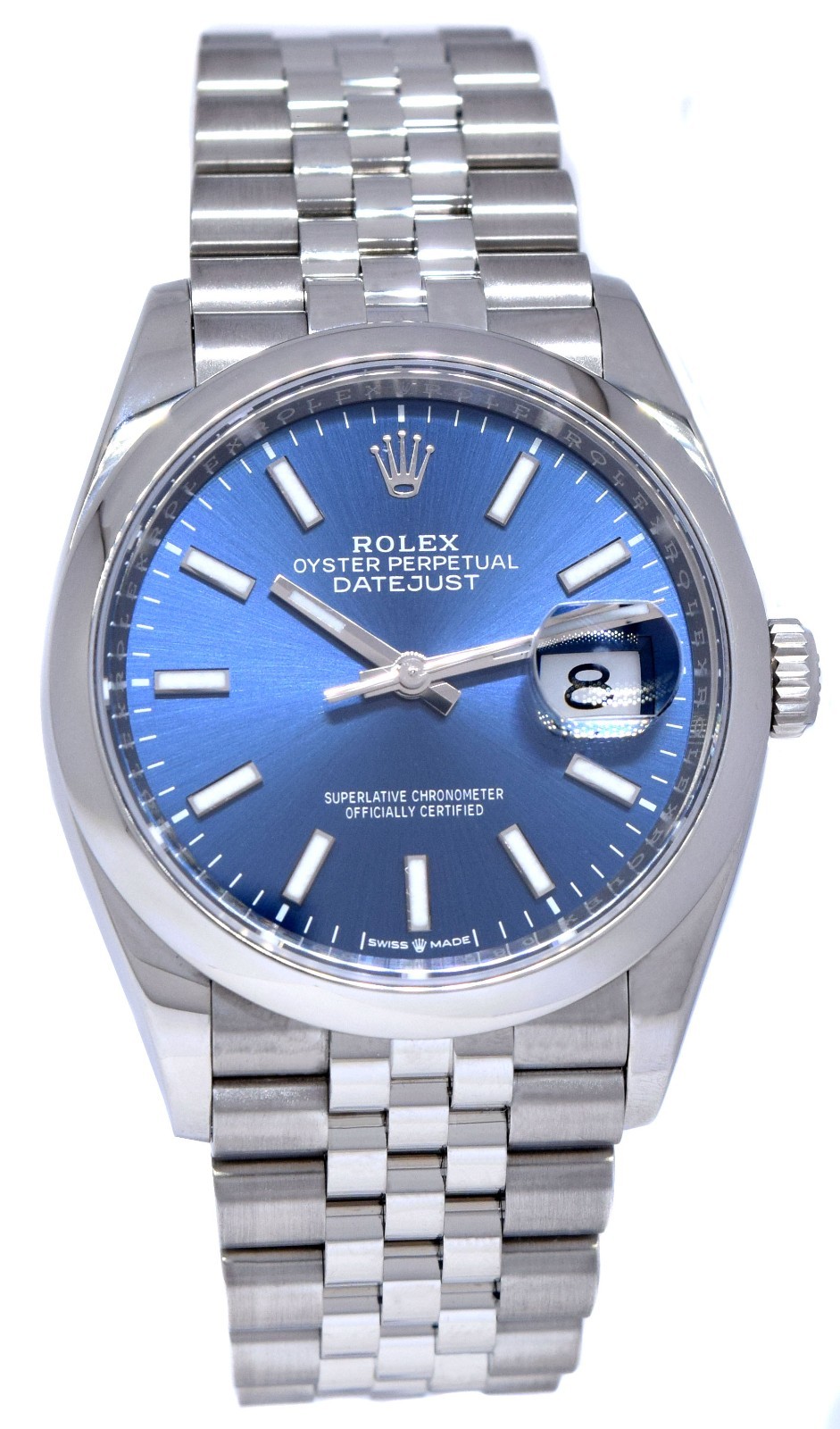 Rolex Datejust 36 Steel Blue Dial Jubilee Bracelet Mens Watch +Card '21 126200 Rolex Datejust 36 Steel Blue Dial Jubilee Bracelet Mens Watch +Card '21 126200