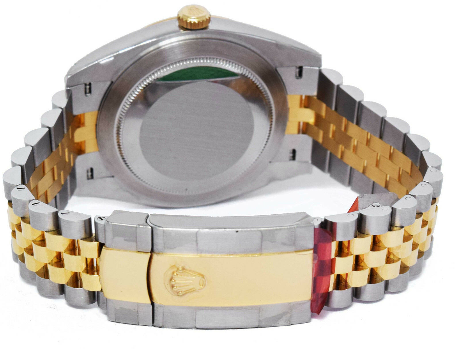 NOS Rolex Datejust 41 18k YG/Steel Champagne Dial Mens Watch Box/Papers 126303