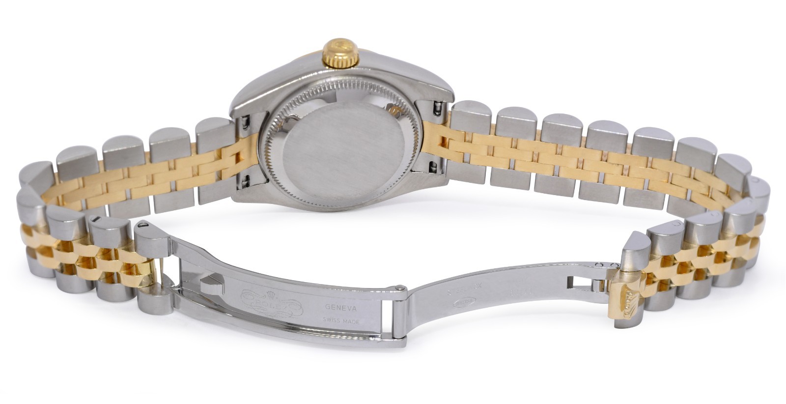 Rolex Datejust 18k Yellow Gold/Steel Blue Concentric Dial 26mm Watch D 179173