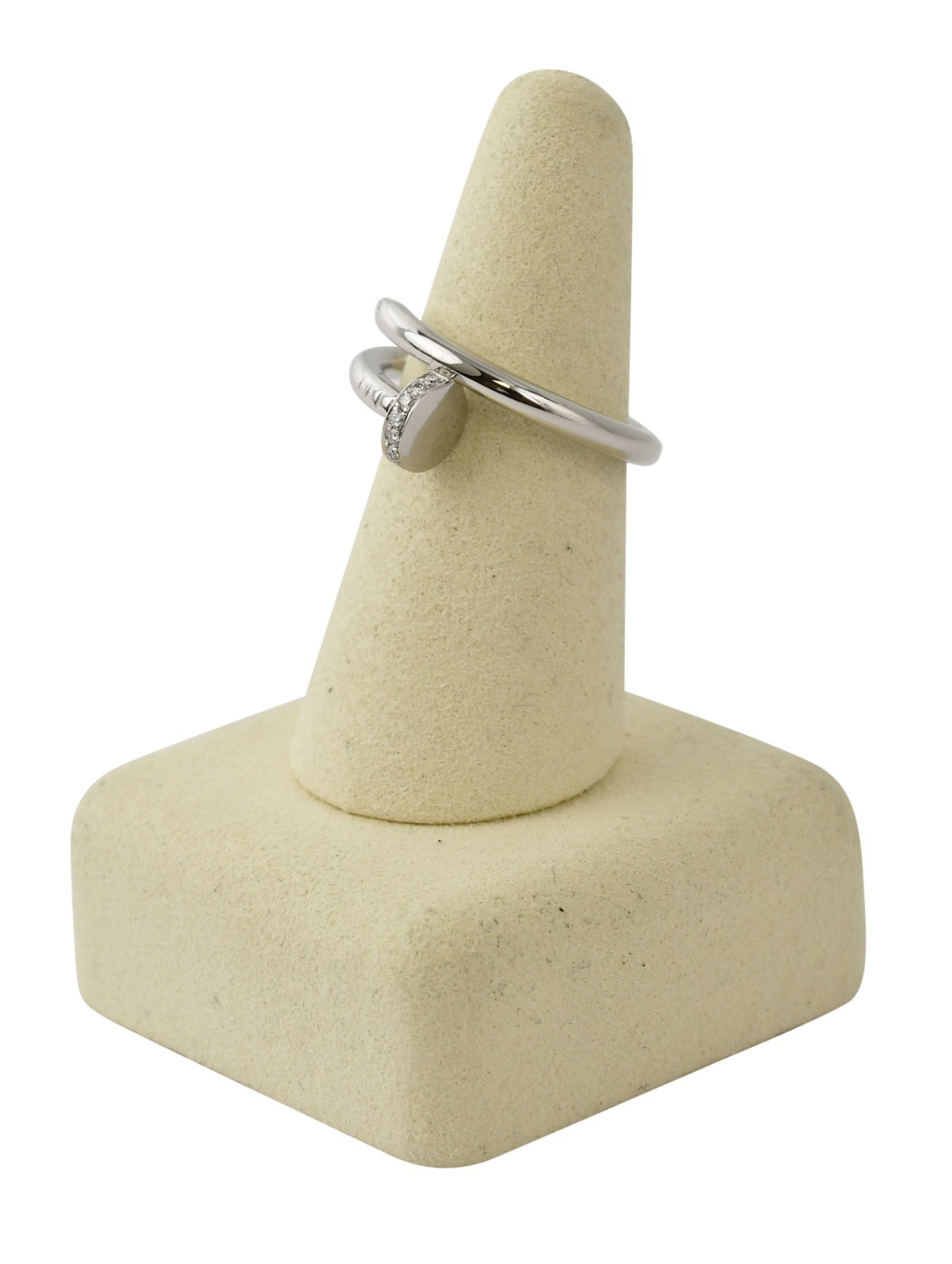 Cartier Juste Un Clou Ring 18k White Gold Diamond Nail Size 58 B/P '13 B4092758 Cartier Juste Un Clou Ring 18k White Gold Diamond Nail Size 58 B/P '13 B4092758