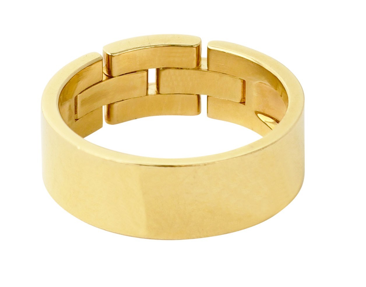 Cartier Maillon Panthere Ring Diamond 18k Yellow Gold Band Size 63 +Box B4081163