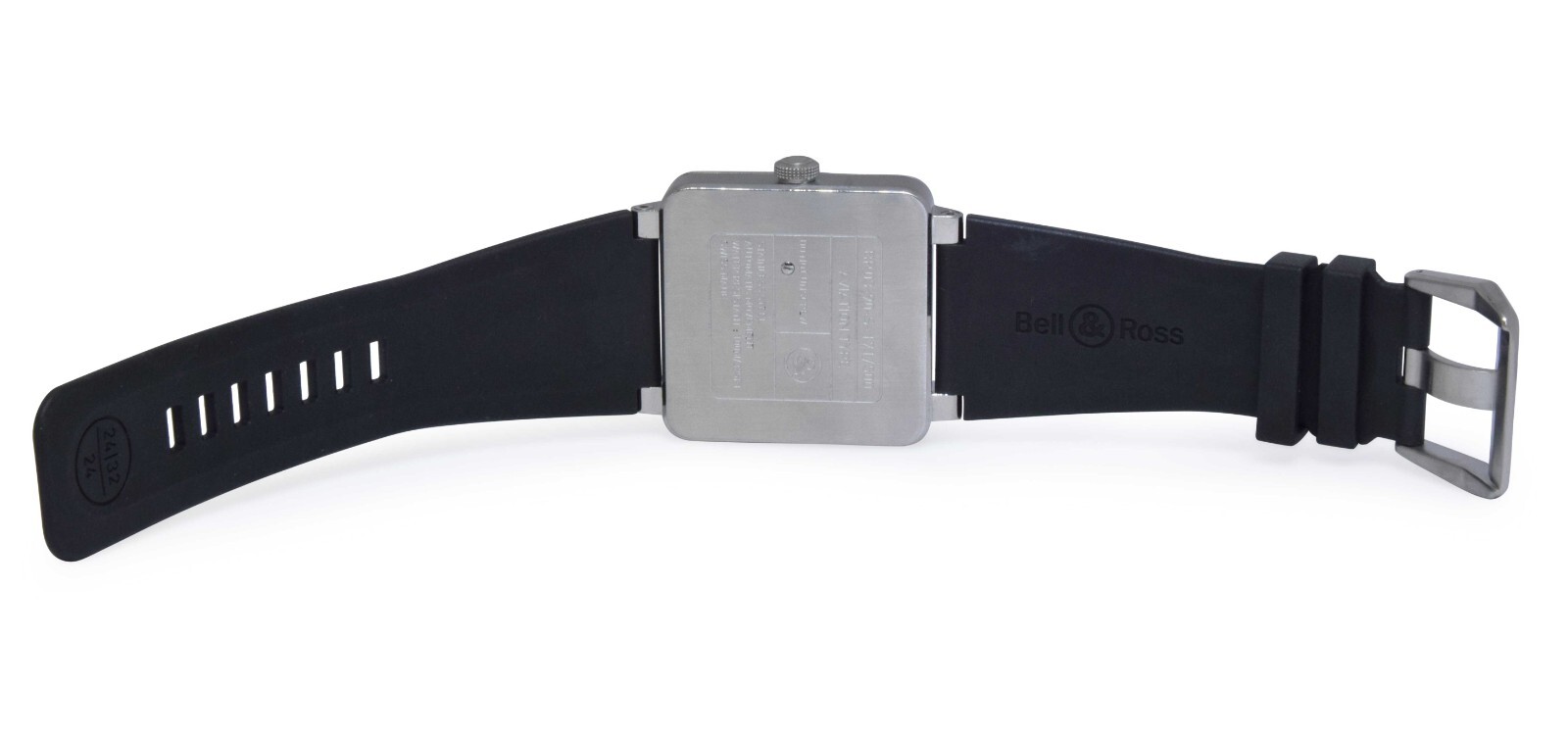Bell & Ross BR 03-90 B-Rocket Steel Power Reserve Mens 42mm Watch B/P BR0390