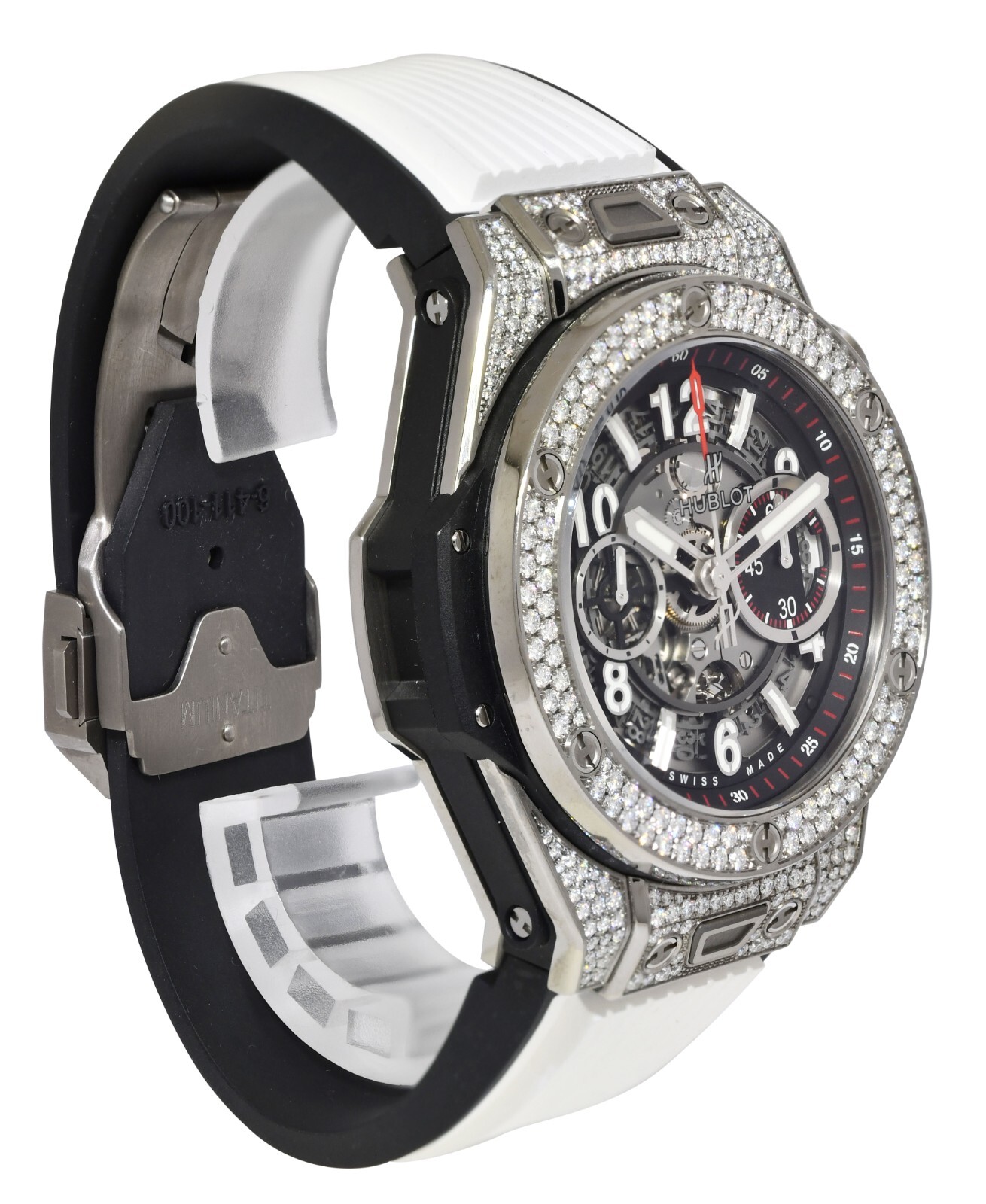Hublot Big Bang Unico Titanium Pave Diamond 45mm Watch 411.NX.1170.RX.1704