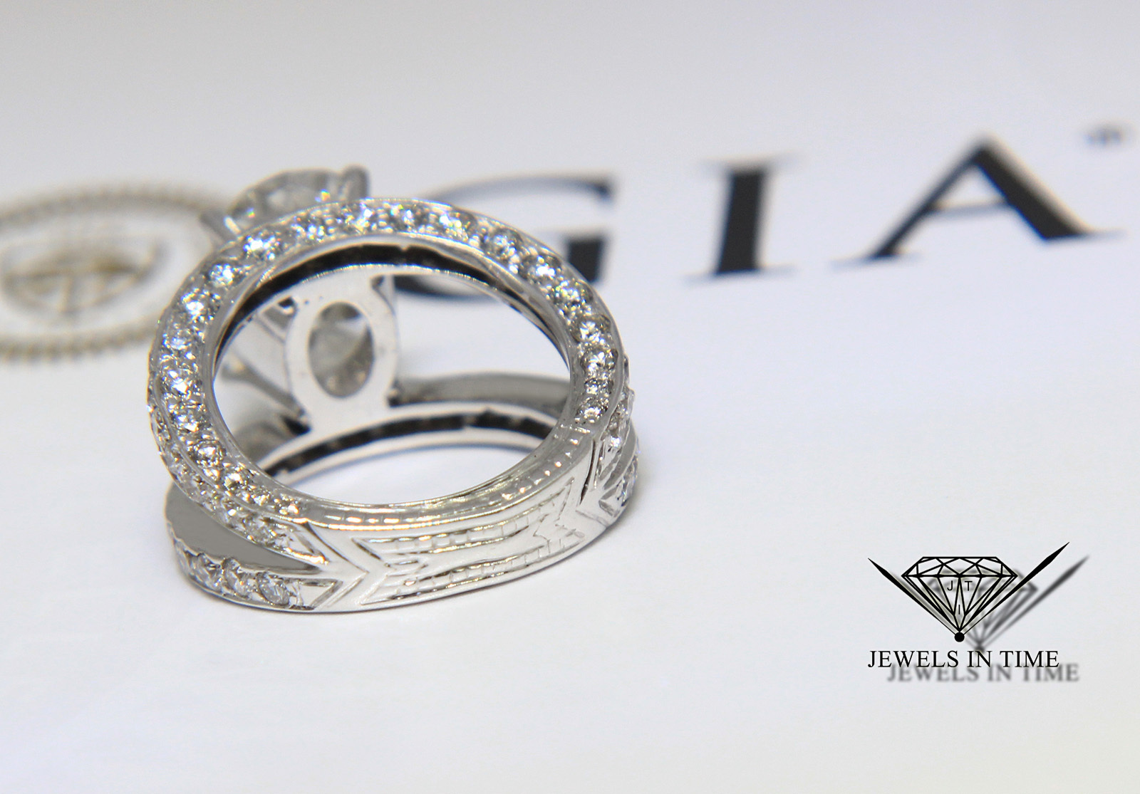 4.01 Carat Cushion Brilliant Diamond Platinum Ring GIA BRAND NEW
