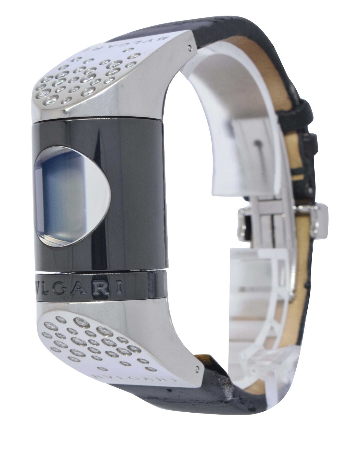 Bvlgari Ipno Stainless Steel Digital Ceramic Diamonds Ladies Watch IP20S Bvlgari Ipno Stainless Steel Digital Ceramic Diamonds Ladies Watch IP20S