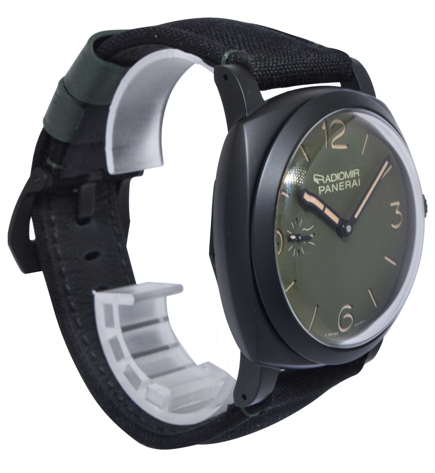 Panerai Radiomir PAM 997 Military Green Dial Ceramic 48mm Watch B/P '19 PAM00997