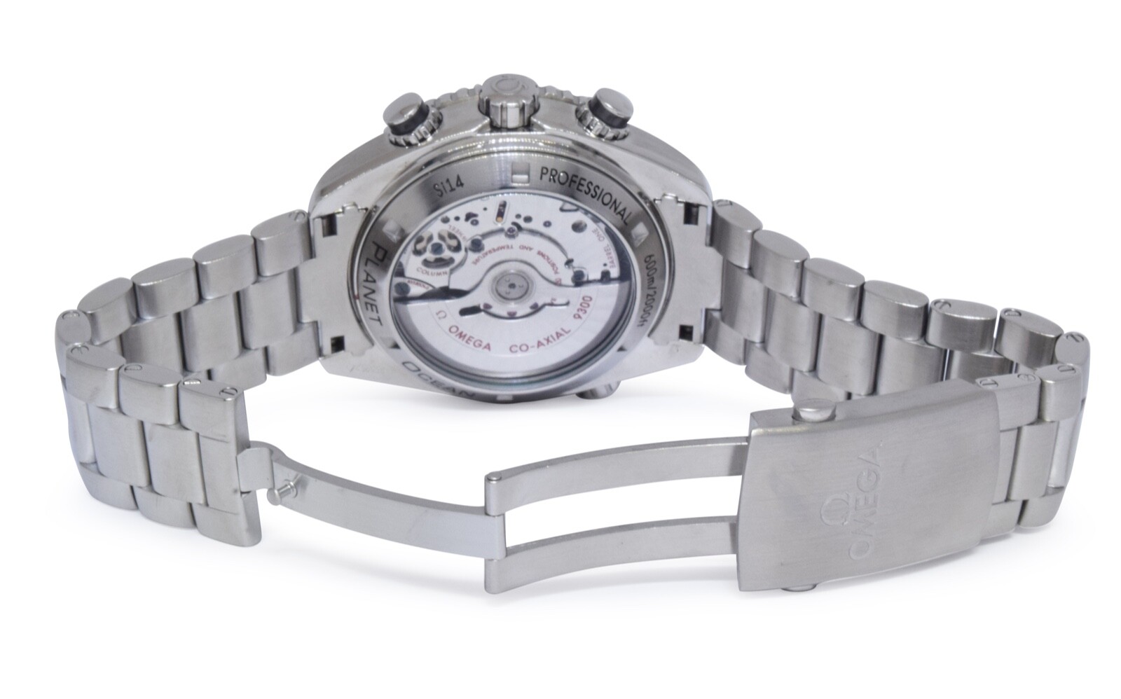 Omega Seamaster Planet Ocean Chronograph Steel Watch + Cards 232.30.46.51.01.001