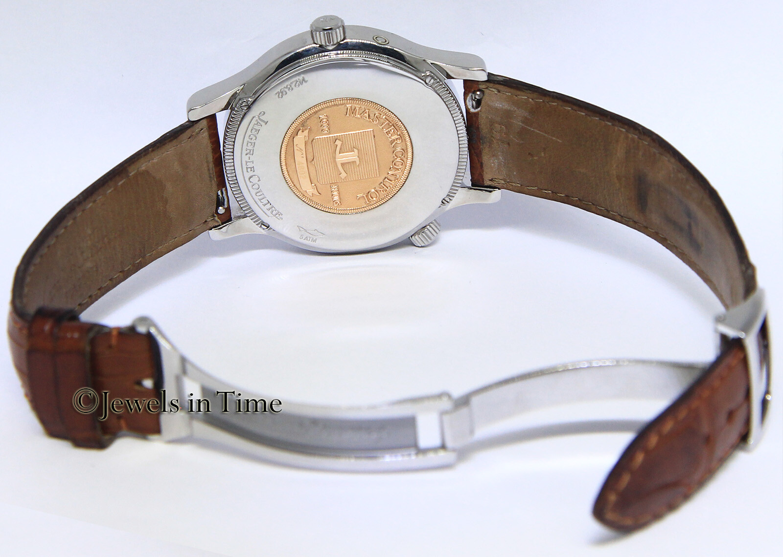 Jaeger LeCoultre Master Control Geographic Steel Mens Watch B/P 142.8.92