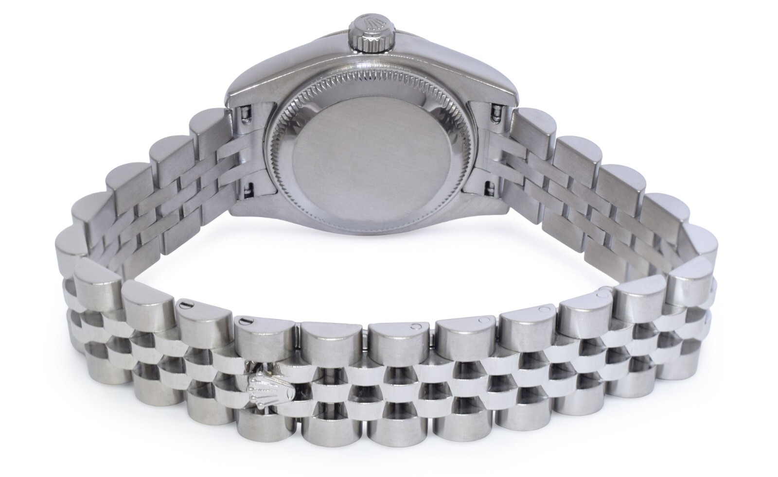 Rolex Datejust Steel/18k White Gold Bezel Salmon Dial Ladies 26mm Watch V 179174