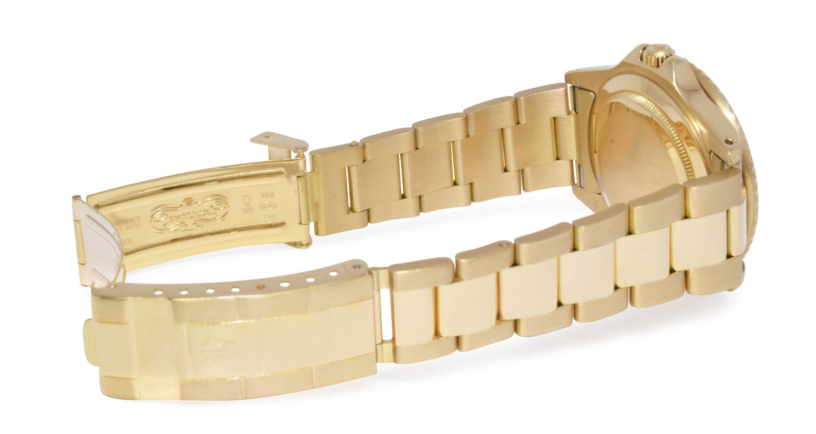 Rolex GMT-Master 18k Yellow Gold Black Nipple Dial 40mm Oyster Watch '84 16758