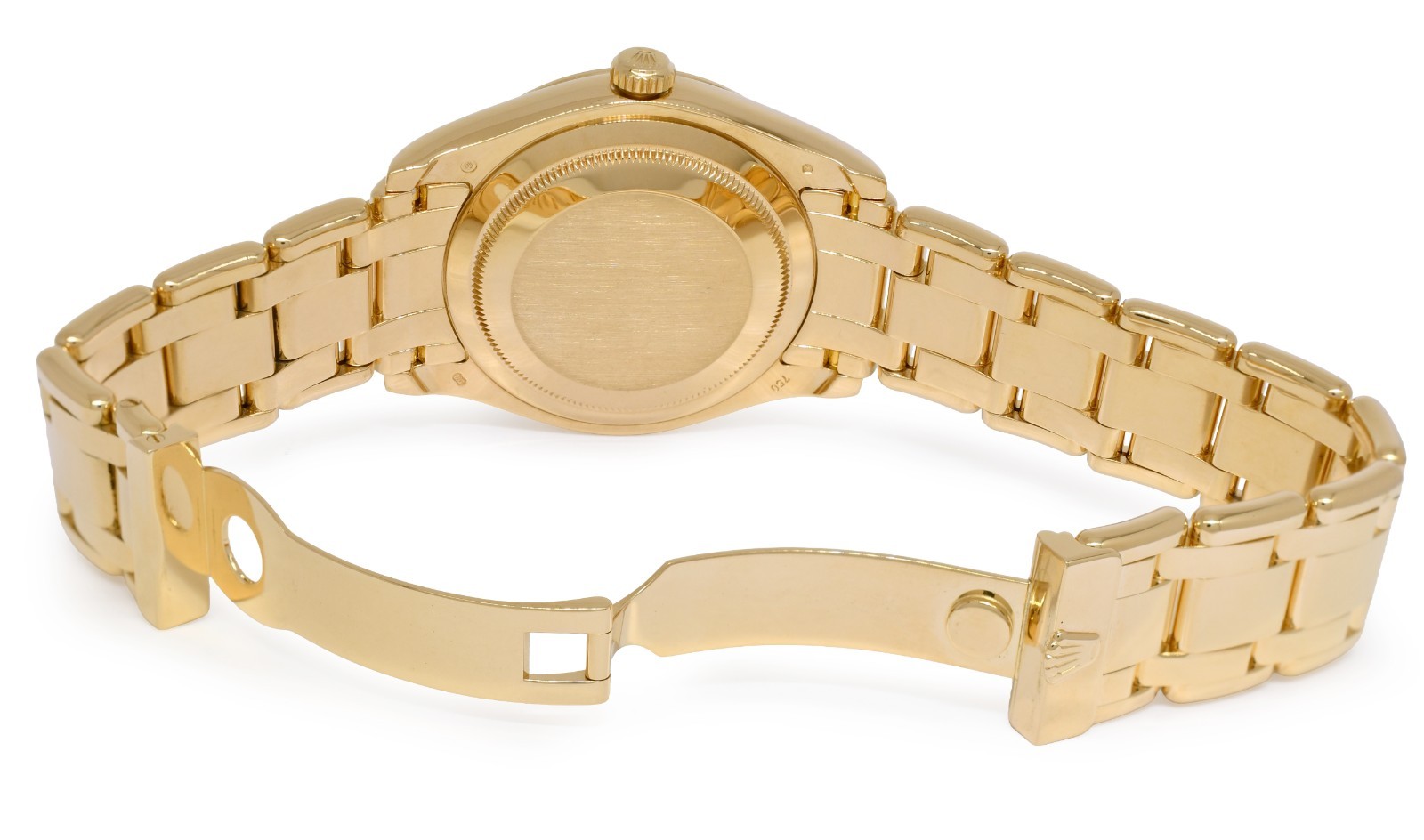 Rolex Masterpiece 18k Yellow Gold Lapis Lazuli Diamond 39mm Watch B/P Z 18948