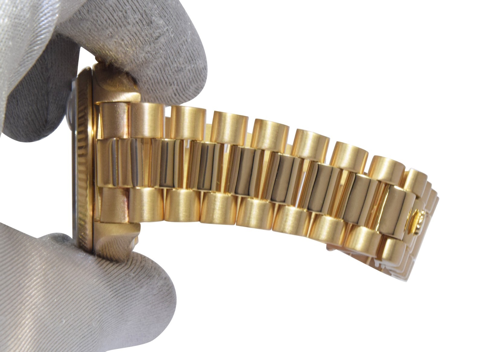 Rolex Day-Date President 18k Yellow Gold Champagne Diamond 36mm Watch '84 18038