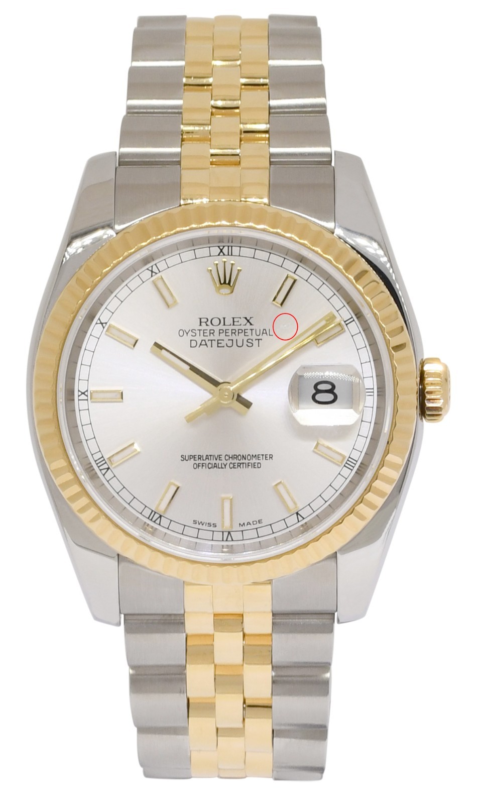Rolex Datejust 18k Yellow Gold/Steel Silver Dial 36mm Watch F 116233 Rolex Datejust 18k Yellow Gold/Steel Silver Dial 36mm Watch F 116233
