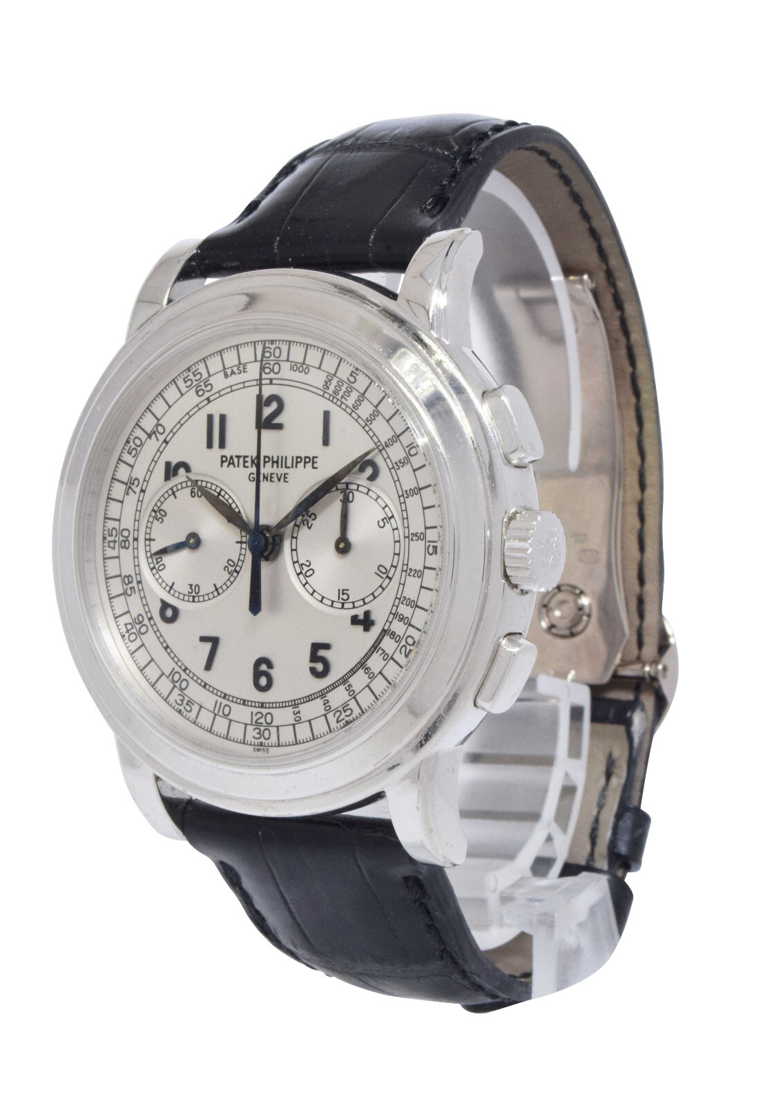Patek Philippe Chronograph 5070 18k White Gold Mens 42mm Watch +Archives 5070G