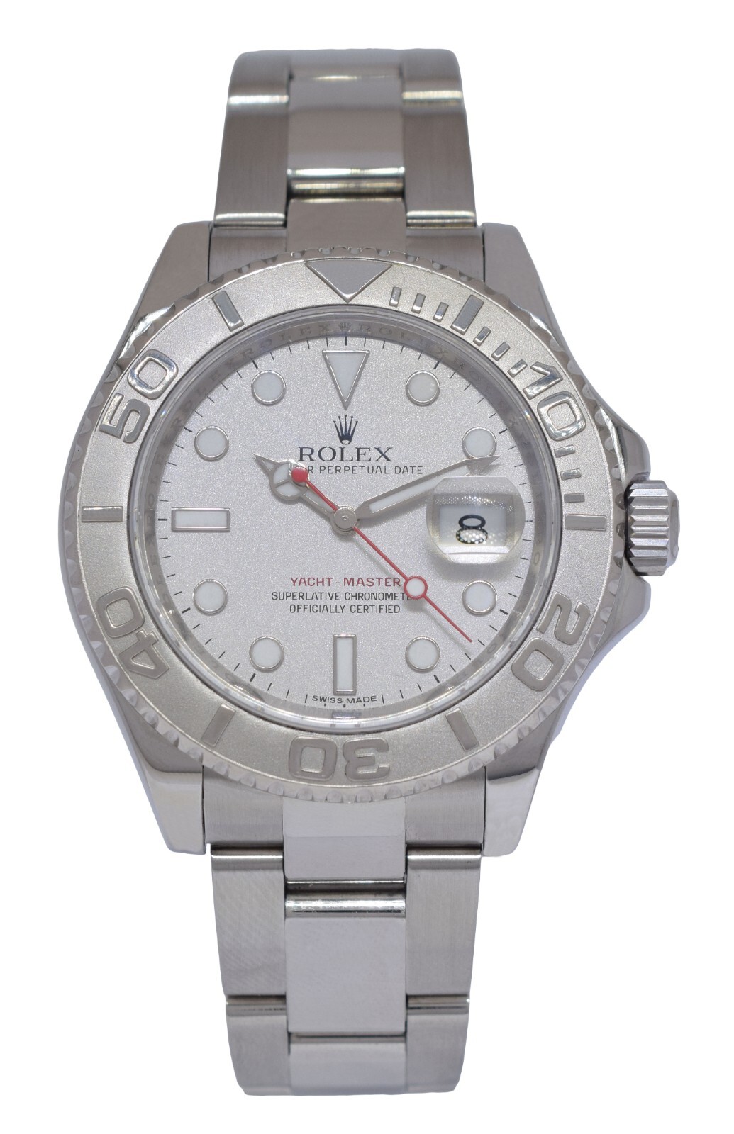 Rolex Yacht-Master 40 Stainless Steel & Platinum Mens Automatic Watch +12 16622