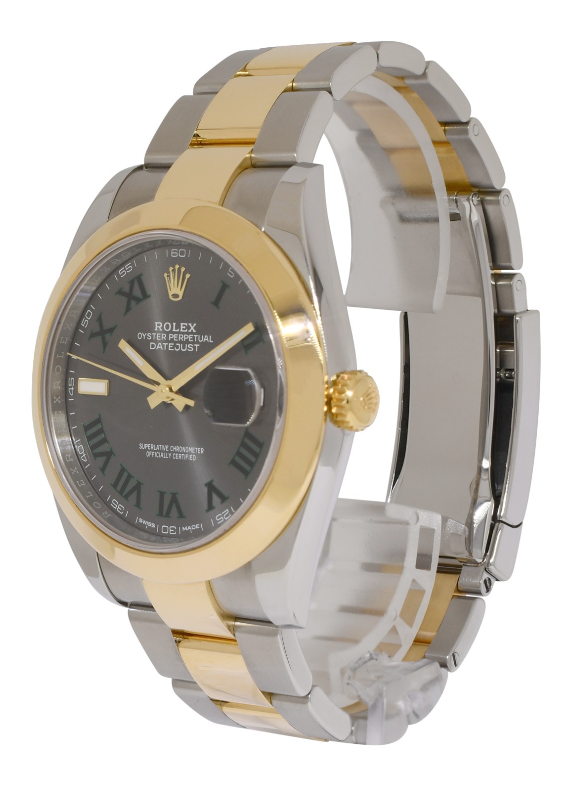 Rolex Datejust 41 18k Yellow Gold/Steel Wimbledon Watch +Papers '19 126303