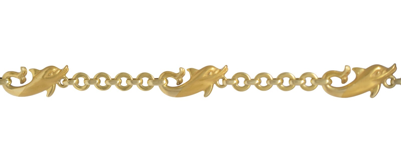 Carrera y Carrera Dolphin 18k Yellow Gold Bracelet 7.25"