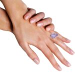 Amethyst & 0.26ct Diamond 14k Rose Gold Ladies Ring 6.5 Amethyst & 0.26ct Diamond 14k Rose Gold Ladies Ring 6.5