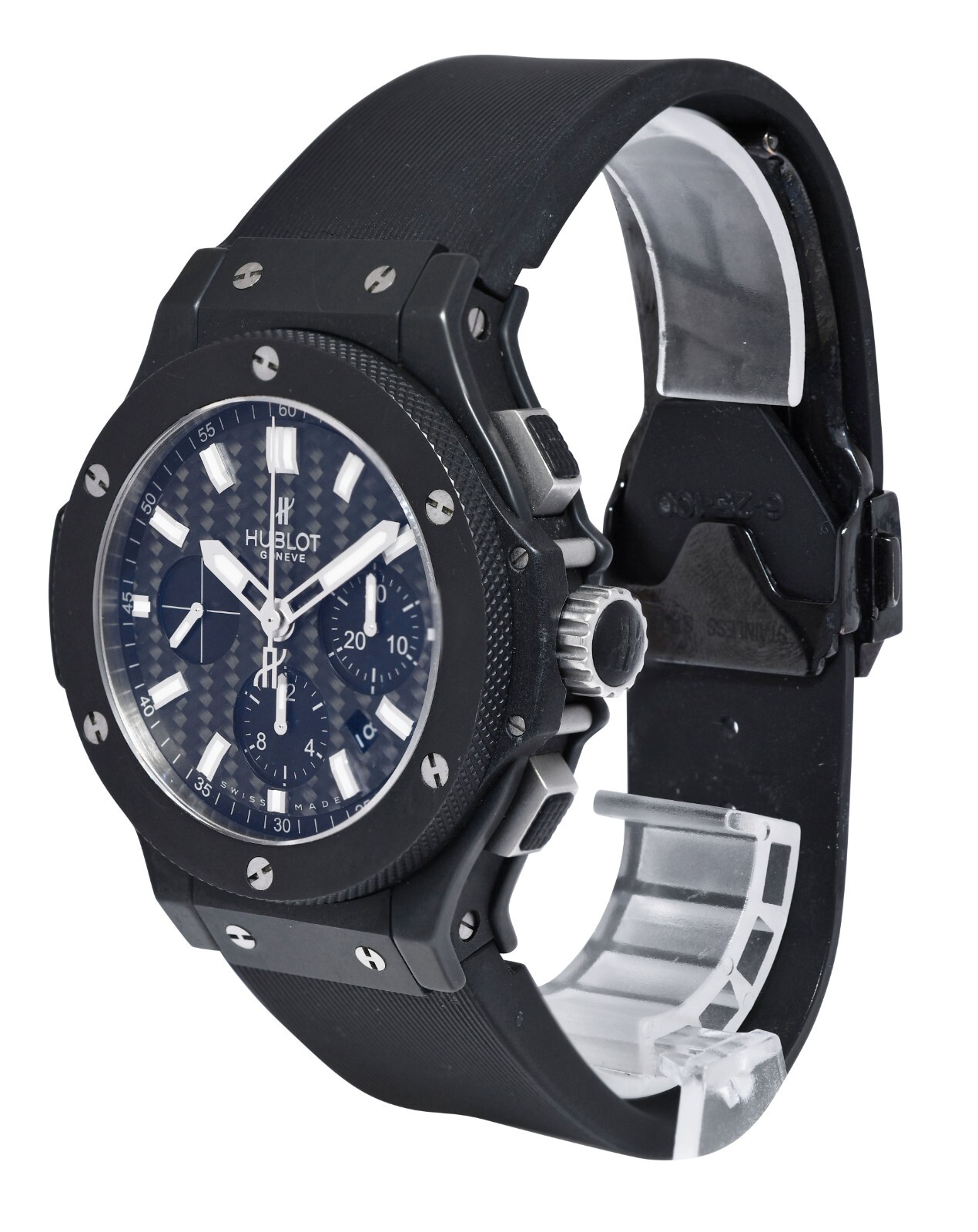 Hublot Big Bang Black Magic Chronograph Carbon Fiber 44mm Watch 301.CI.1770.RX