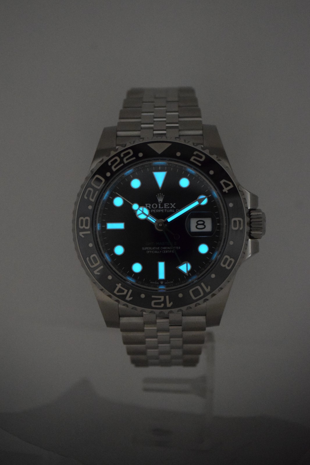 Rolex GMT-Master II Steel Black/Grey Ceramic Jubilee Watch B/P '26 126710GRNR