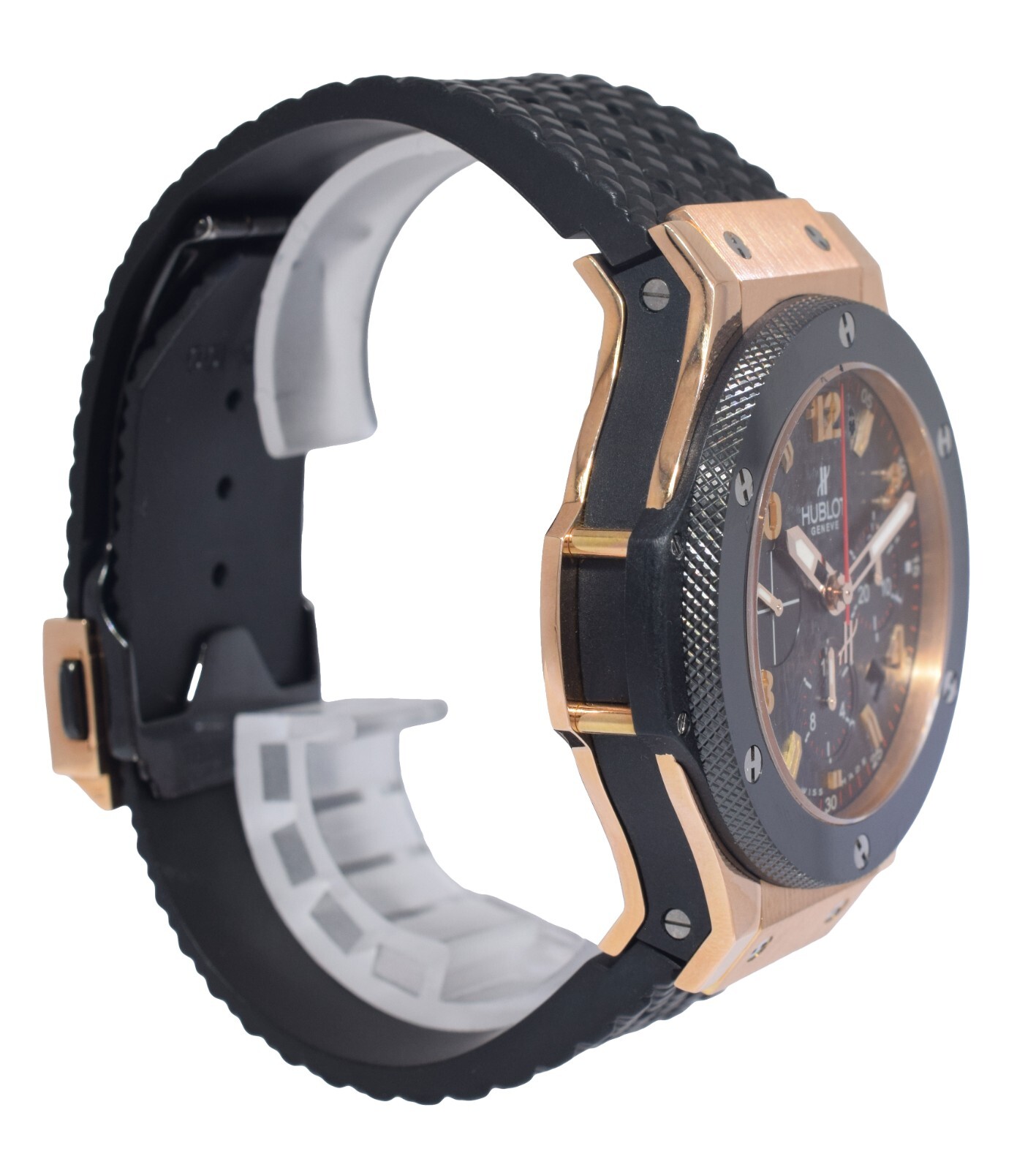 Hublot Big Bang Rose Gold /Ceramic Black Dial 44mm Watch B/P 301.PB.130.RX