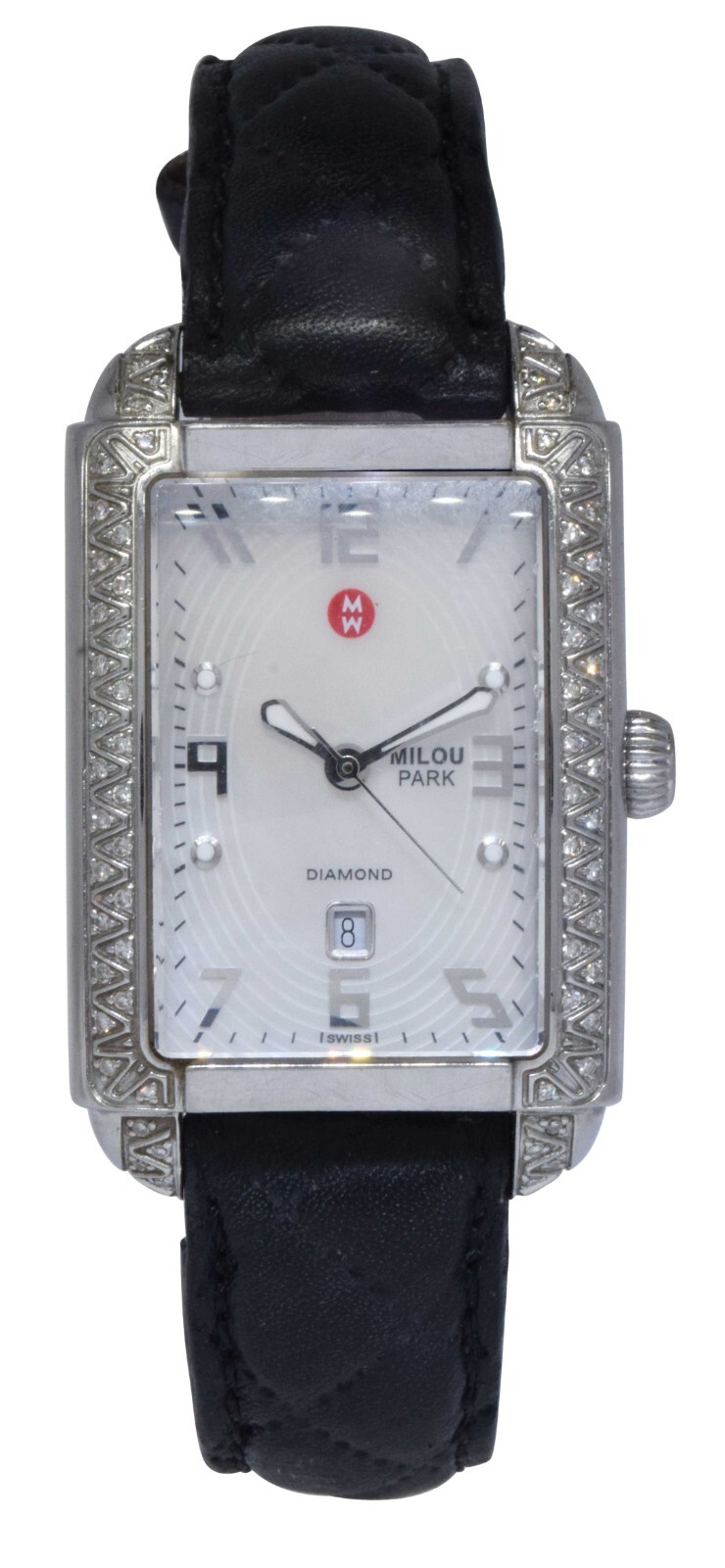 Michele Milou Park Diamond Steel MOP Ladies Quartz Watch MW15C01A2025