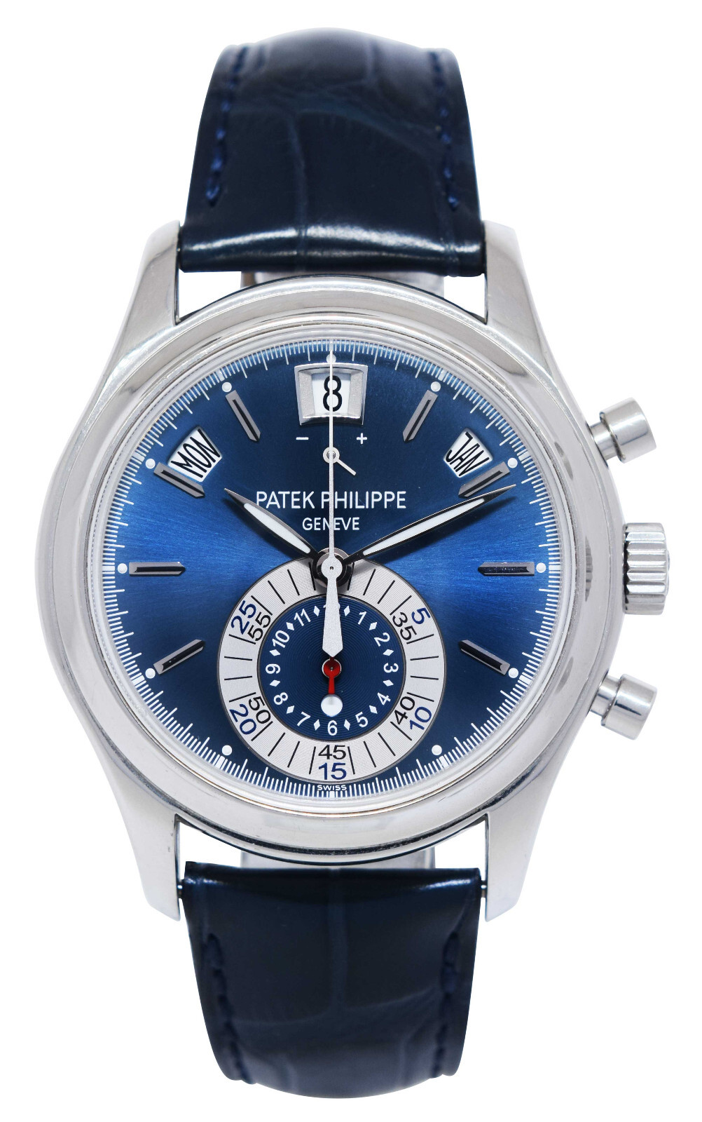 Patek Philippe 5960 Annual Calendar Chronograph Platinum Watch Box/Papers 5960P