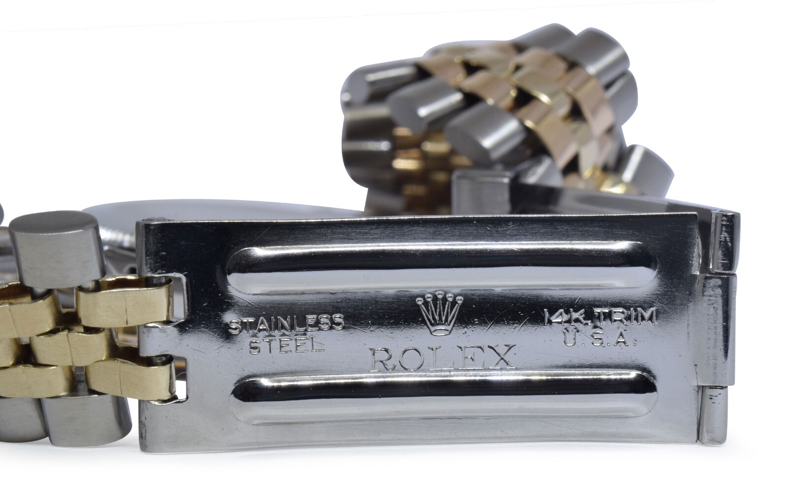 Rolex Datejust 14k Yellow Gold/Steel Diamond Bezel USA Bracelet Watch '71 1601 Rolex Datejust 14k Yellow Gold/Steel Diamond Bezel USA Bracelet Watch '71 1601