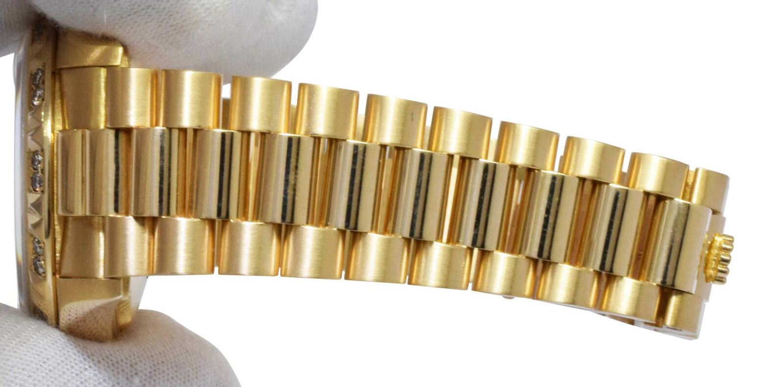 Rolex Datejust President 18k Yellow Gold Jubilee Diamond D/B Ladies 31mm 68278