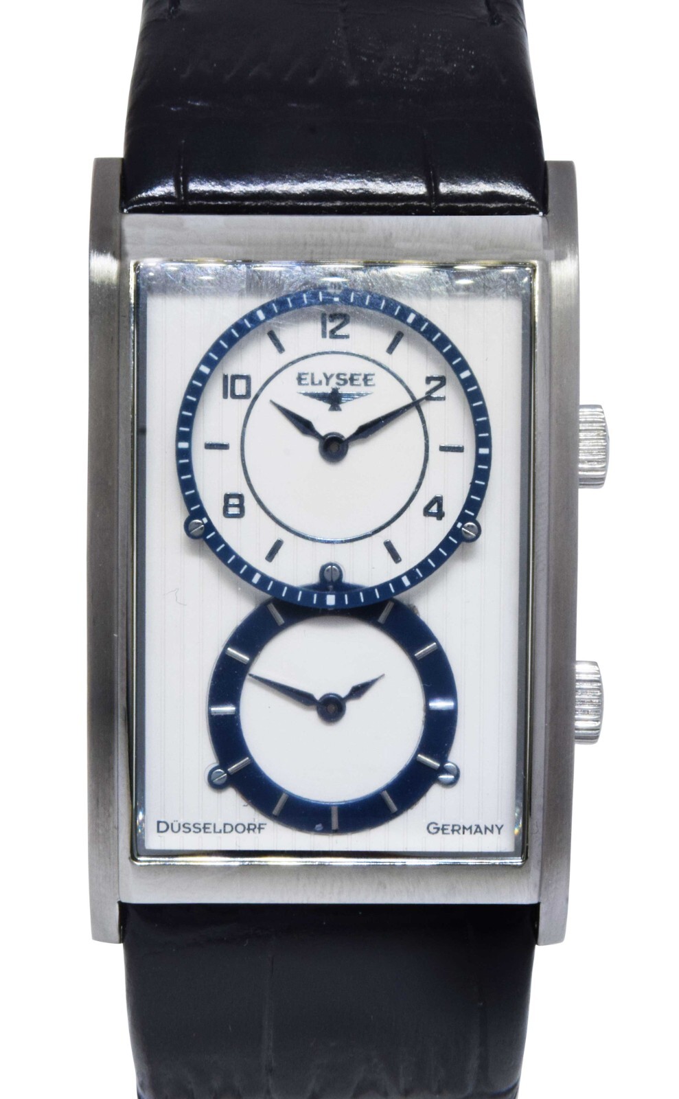 Elysee Dual Time Stainless Steel Large Mens Quartz Germany Watch 82001 Elysee Dual Time Stainless Steel Large Mens Quartz Germany Watch 82001