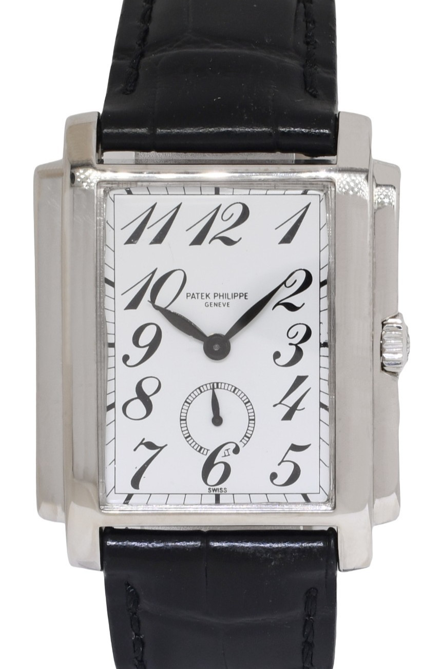 Patek Philippe 5024 Gondolo 18k White Gold Mens Manual Watch 5024G