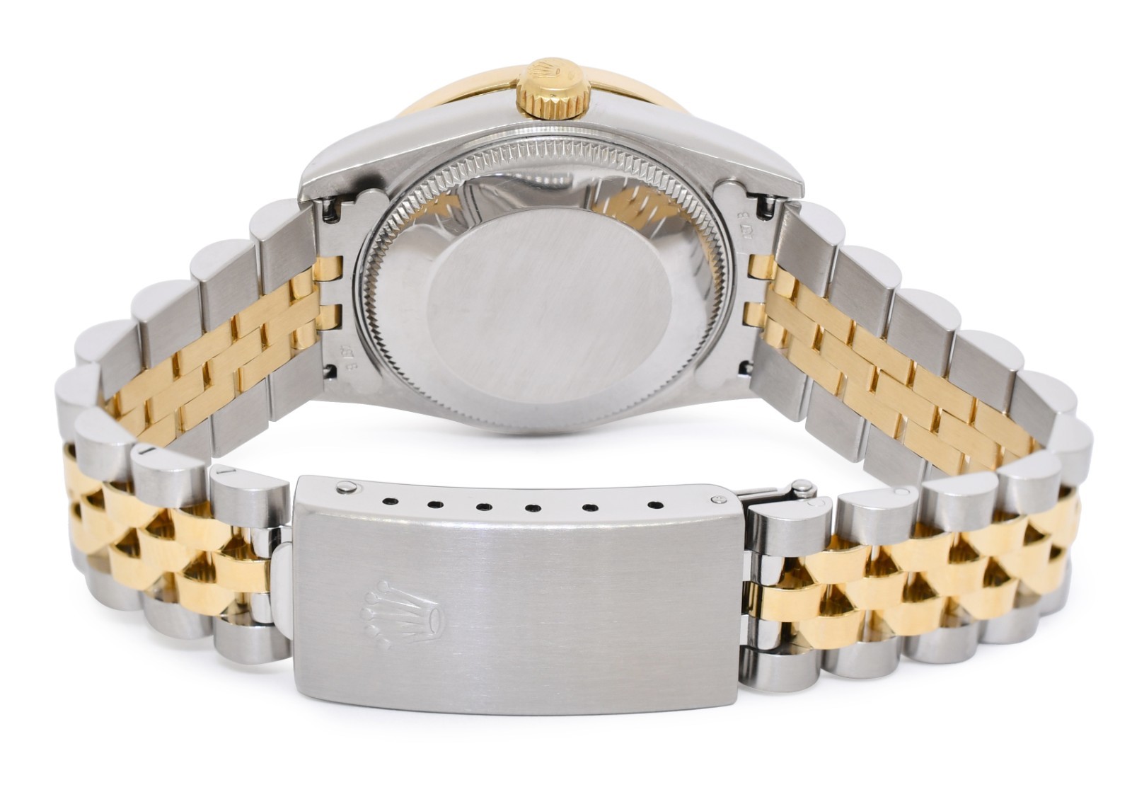 Rolex Datejust 18k Yellow Gold/Steel MOP Diamond Dial/Bezel 31mm Watch S 68273