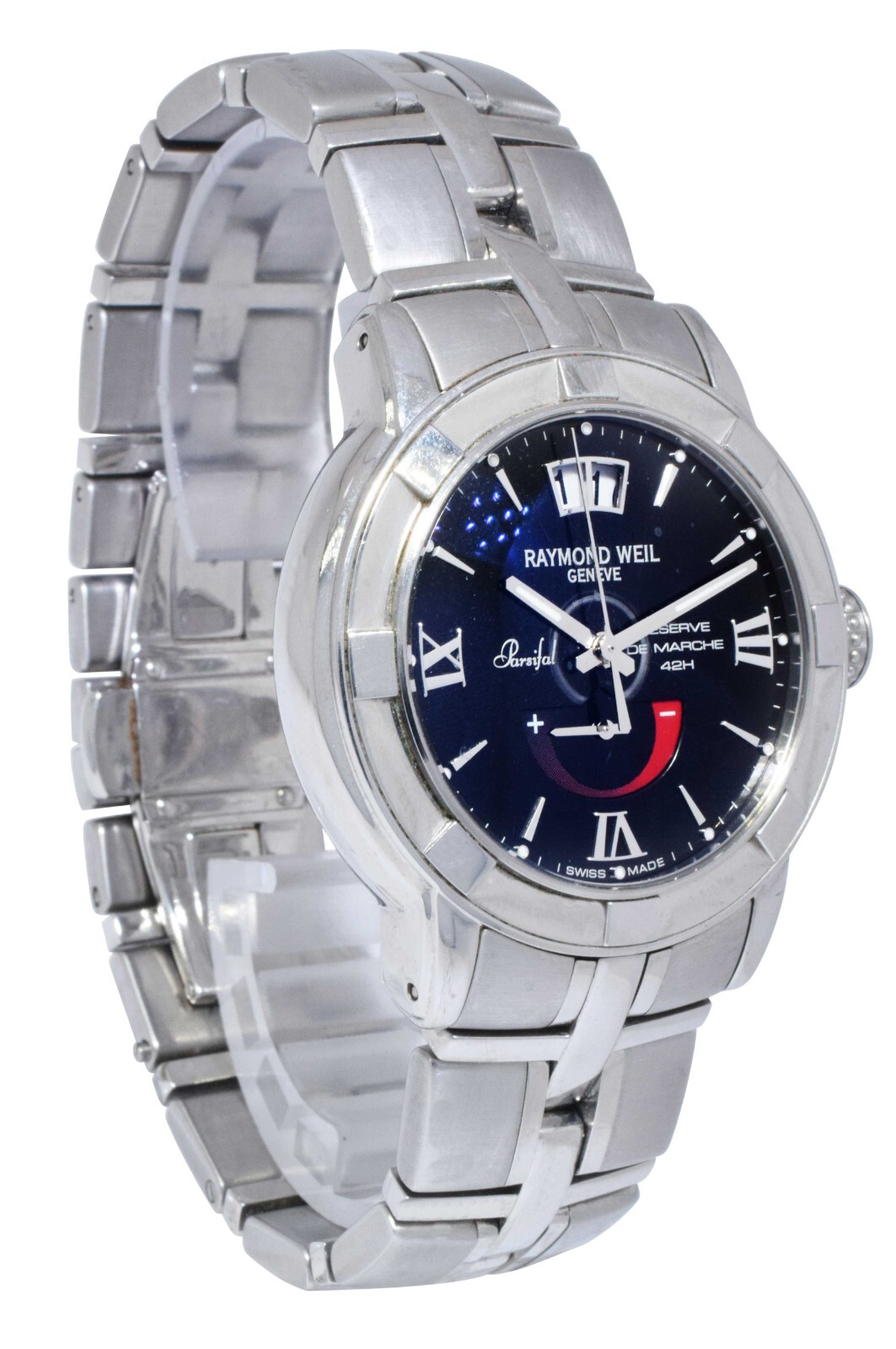 Raymond Weil Parsifal Steel Black Dial Mens 40mm Automatic Watch 2843-ST-00207