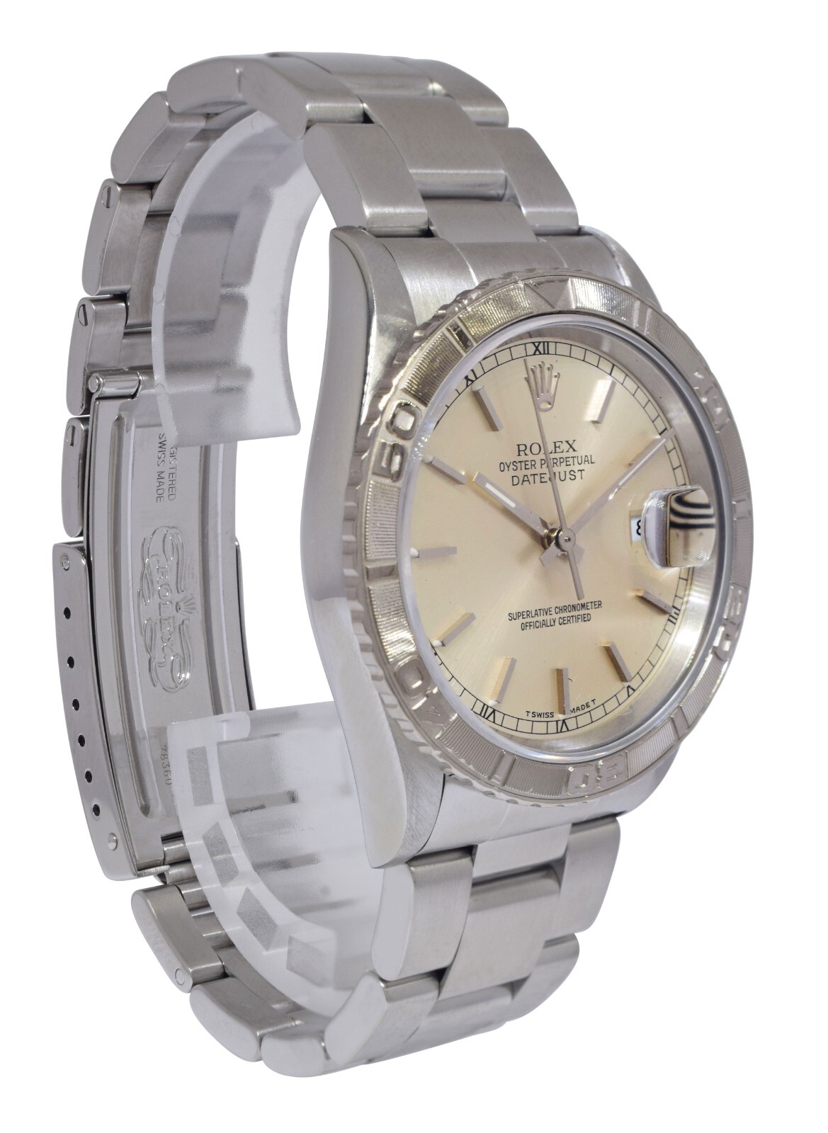 Rolex Datejust Thunderbird Turnograph Steel Mens 36mm Watch W 16264 Rolex Datejust Thunderbird Turnograph Steel Mens 36mm Watch W 16264