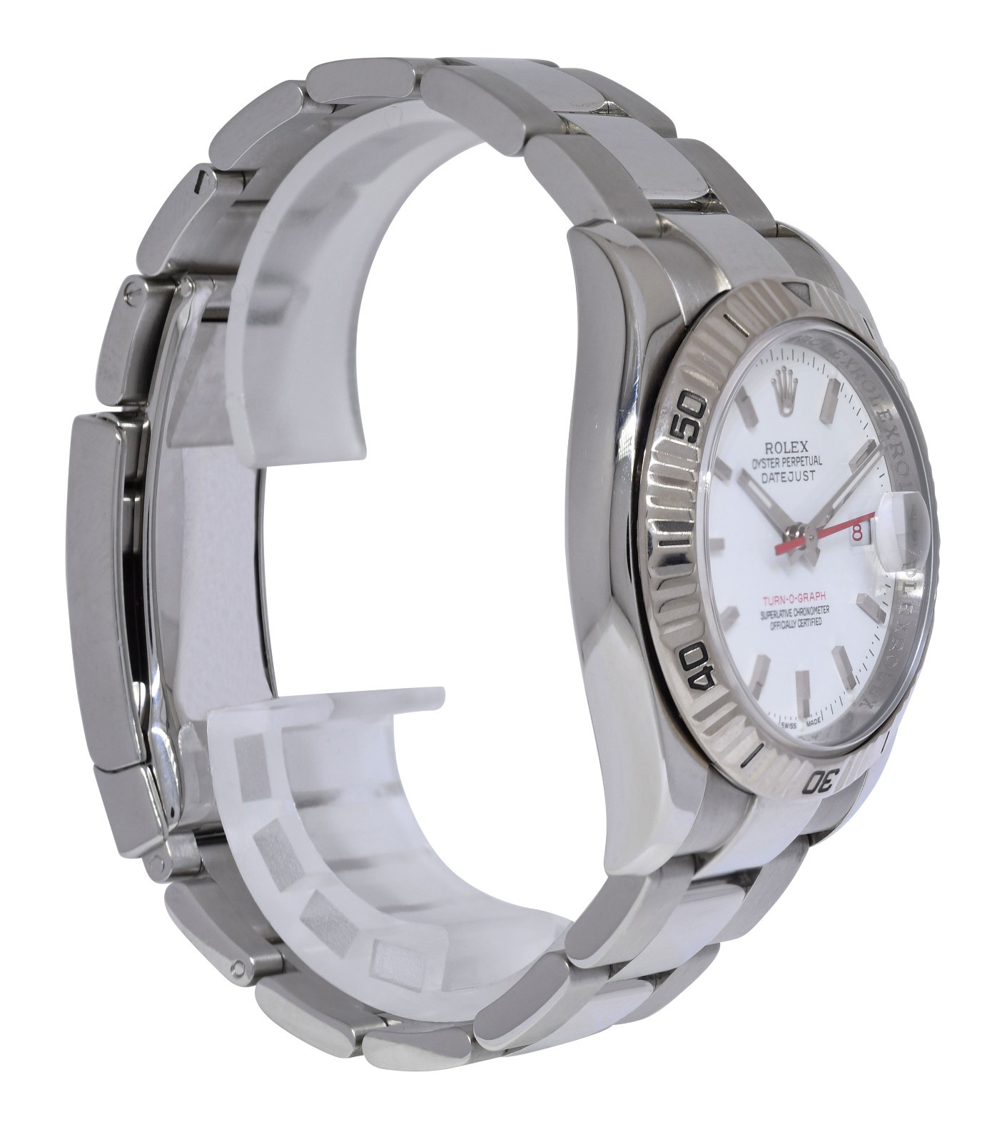 Rolex Datejust Turn-O-Graph Thunderbird Steel White/Red 36mm Watch Z 116264 Rolex Datejust Turn-O-Graph Thunderbird Steel White/Red 36mm Watch Z 116264
