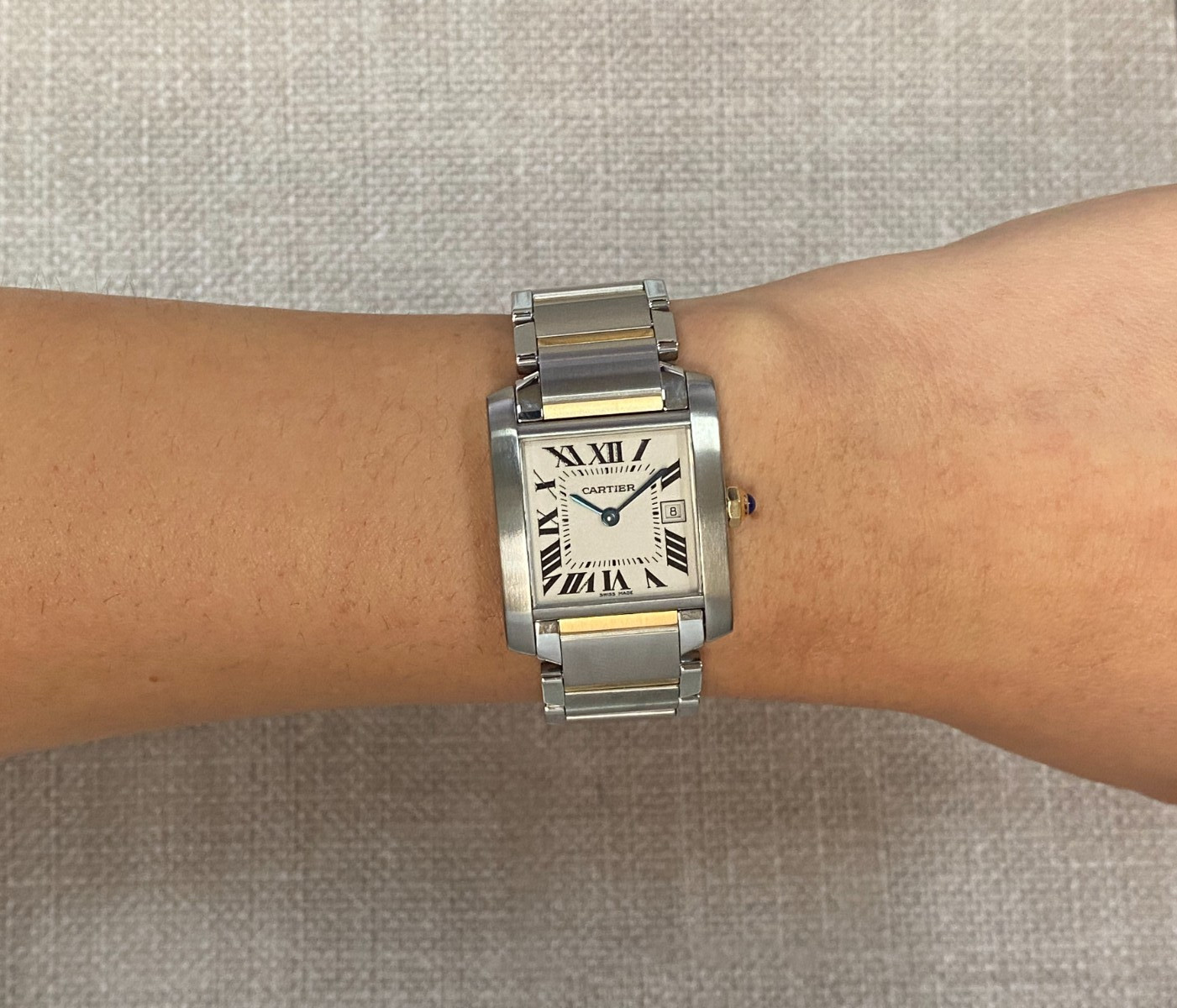 Cartier Tank Francaise Medium Yellow Gold/Steel Ladies Watch W51012Q4 2465