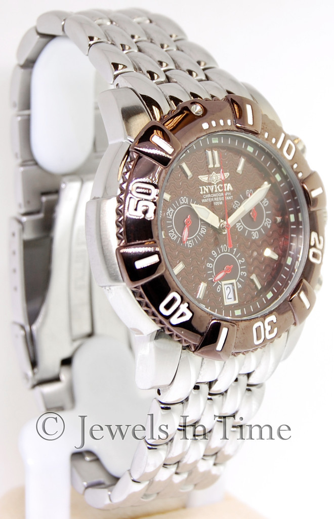 Invicta Pro Diver Model No. 7160 Stainless Steel Quartz Mens Watch Box & Papers