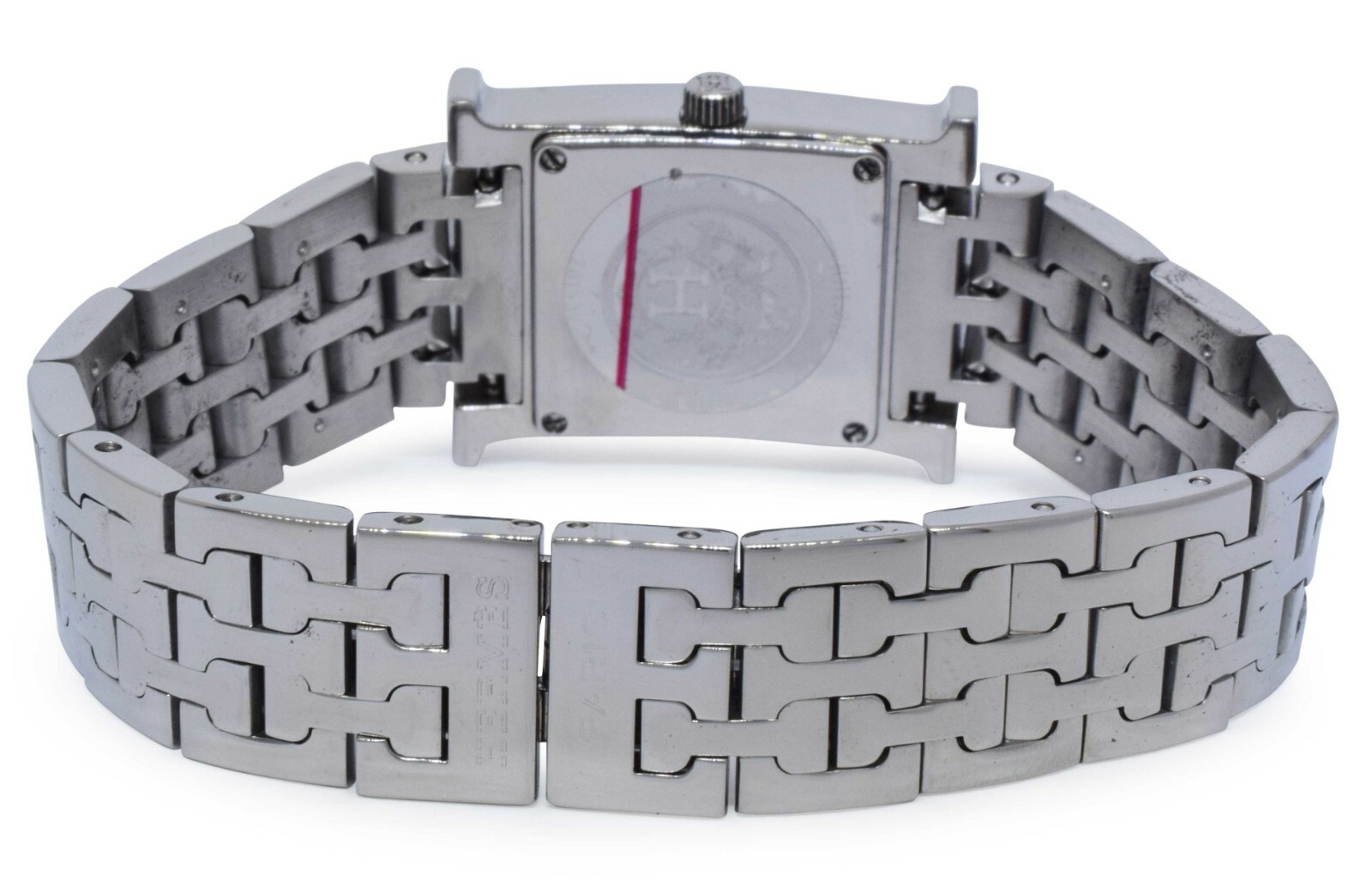 Hermes H Stainless Steel Silver Dial Ladies 21mm Quartz Watch HH1.210
