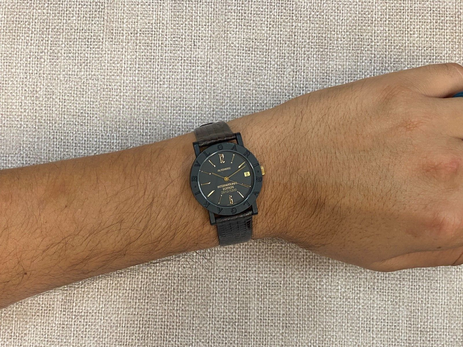 Bvlgari International Edition Black Carbon Gold 33mm Watch